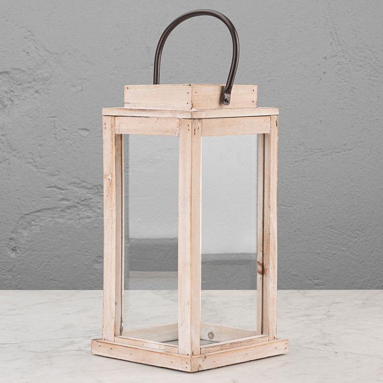 Набор из двух подсвечников Род-Айленд Set Of 2 Lanterns Rhode Island White Brushed