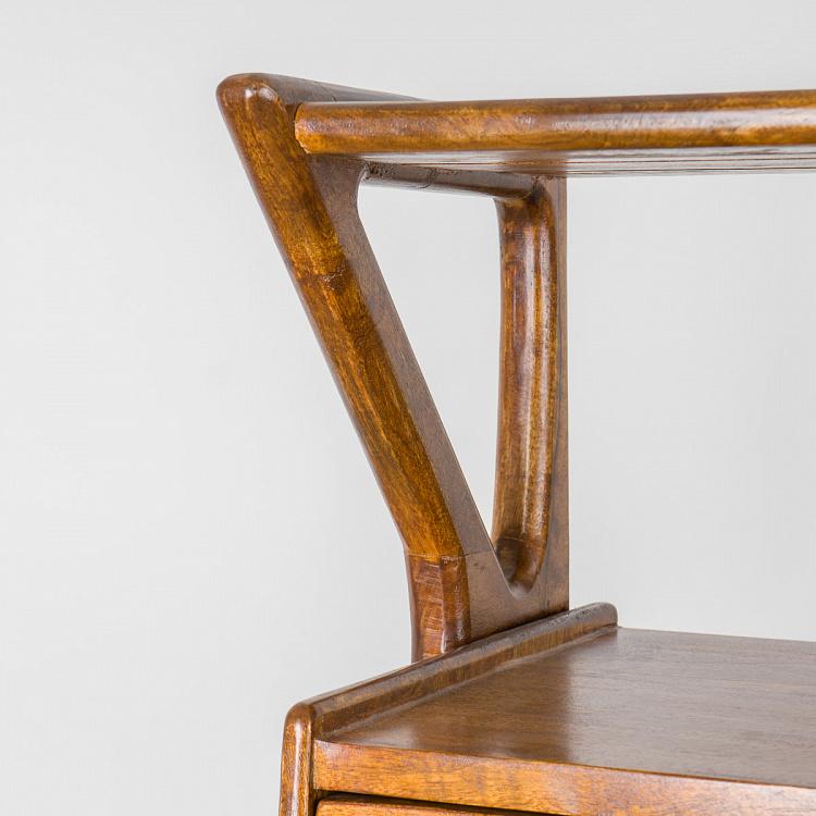 Барный шкаф из дерева манго Покровитель Patron Mid Century Bar Dresser Mango Wood