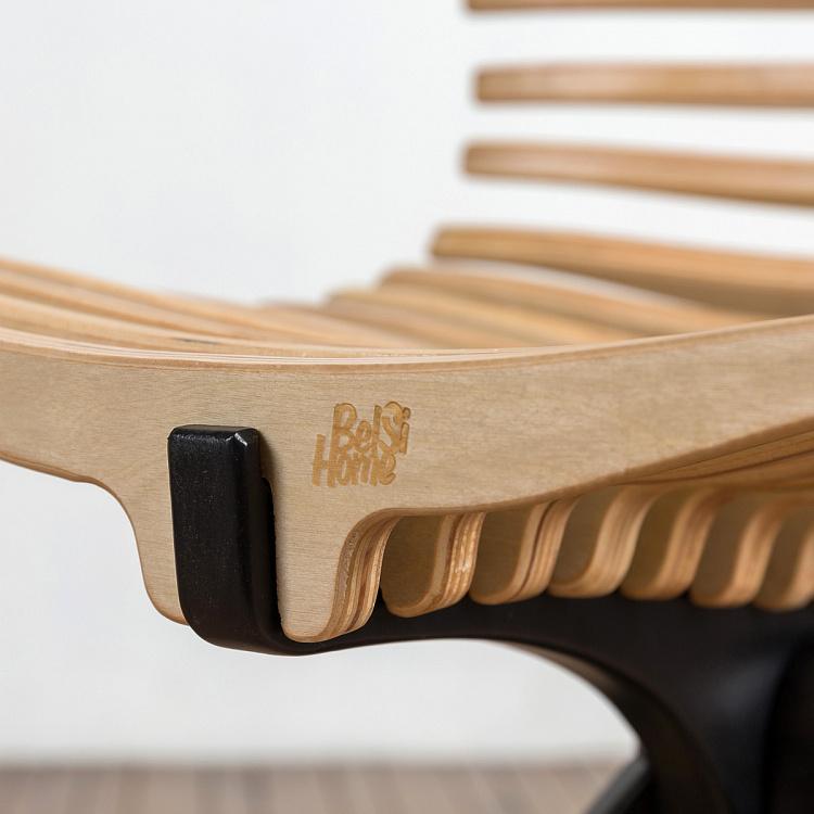 Бежевый стул Скелетон Skeleton Chair Natural/Black