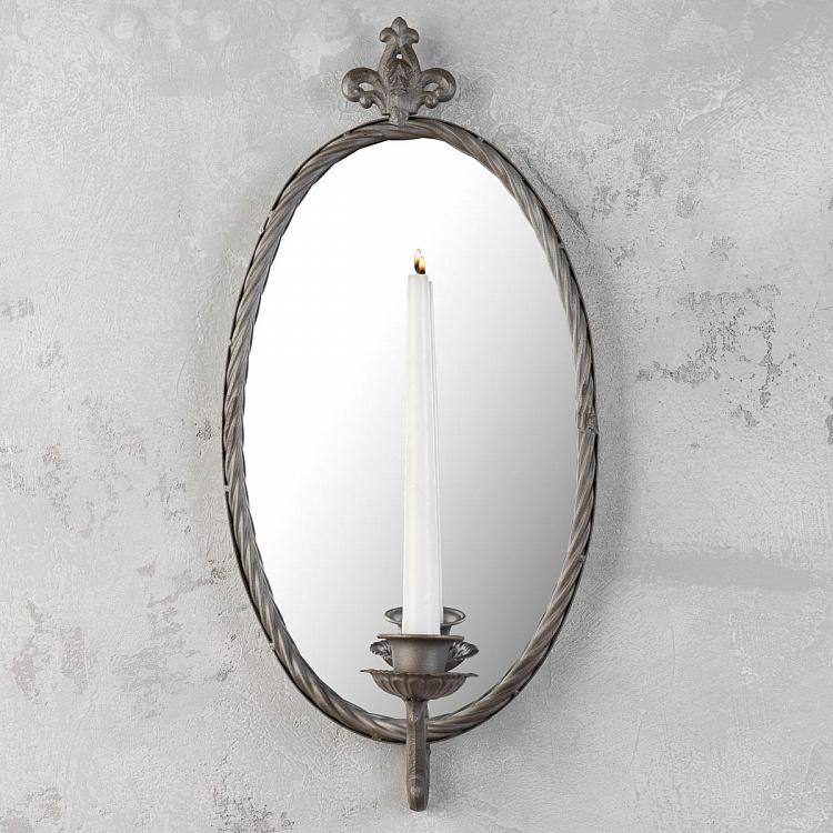 Настенное зеркало с подсвечником Wall Mirror With Candlestick
