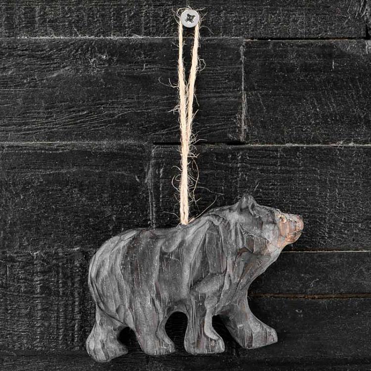 Подвесное украшение Медведь Hanging Wooden Bear 11,5 cm