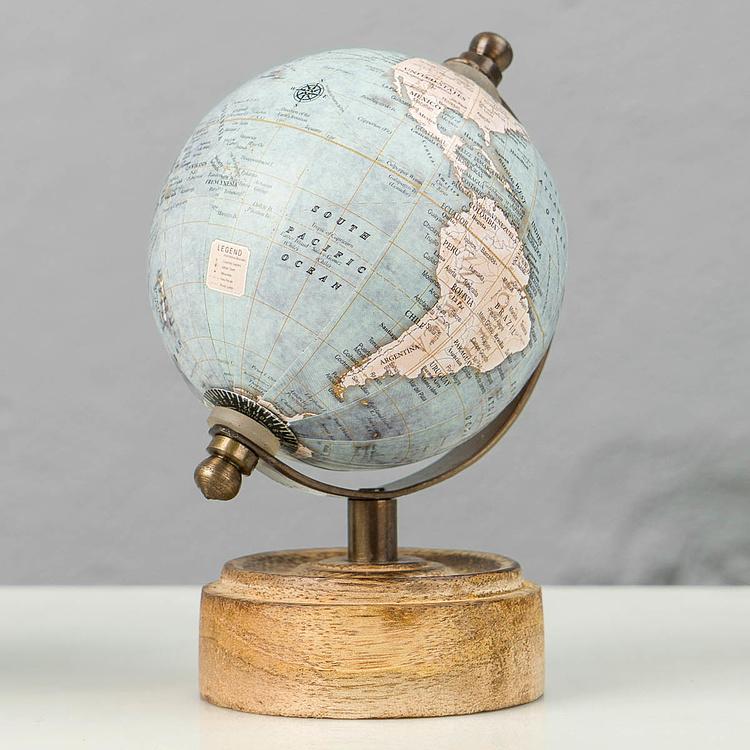 Набор из трёх винтажных глобусов, S Set Of 3 Vintage Globes Small