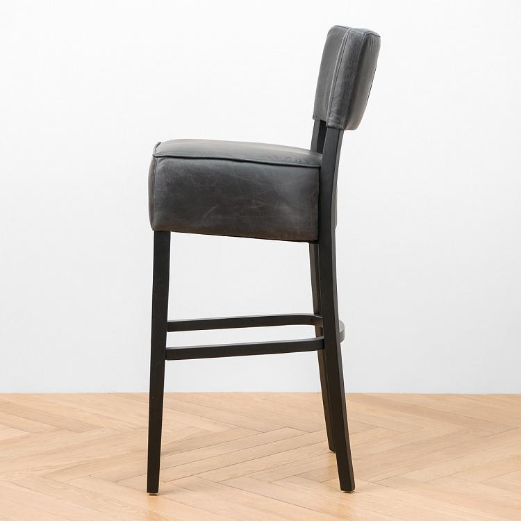 Барный стул Негрони, чёрные ножки Negroni Barstool, Oak Black