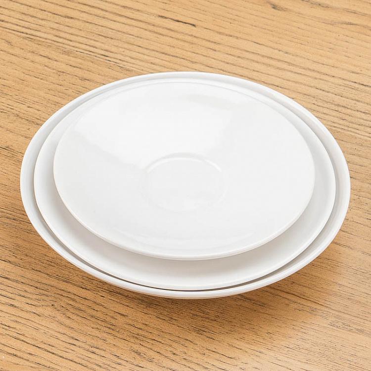 Белое блюдце, M Saucer White Medium
