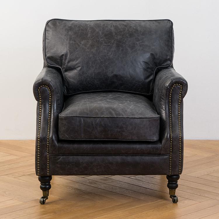 Кресло Джон, чёрные ножки John Armchair, Black Wood D