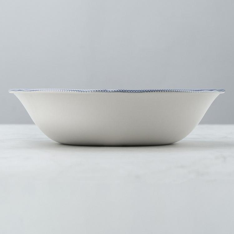 Салатница Голубая ива, L Blue Willow Salad Bowl Large