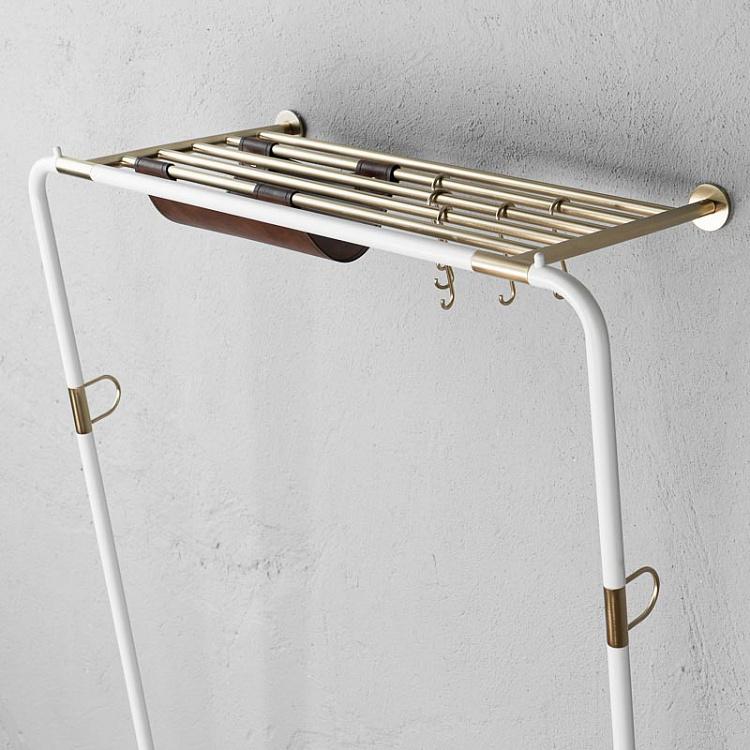 Белая напольная вешалка для одежды Лин Он Ми Lean On Me Clothes Rack White