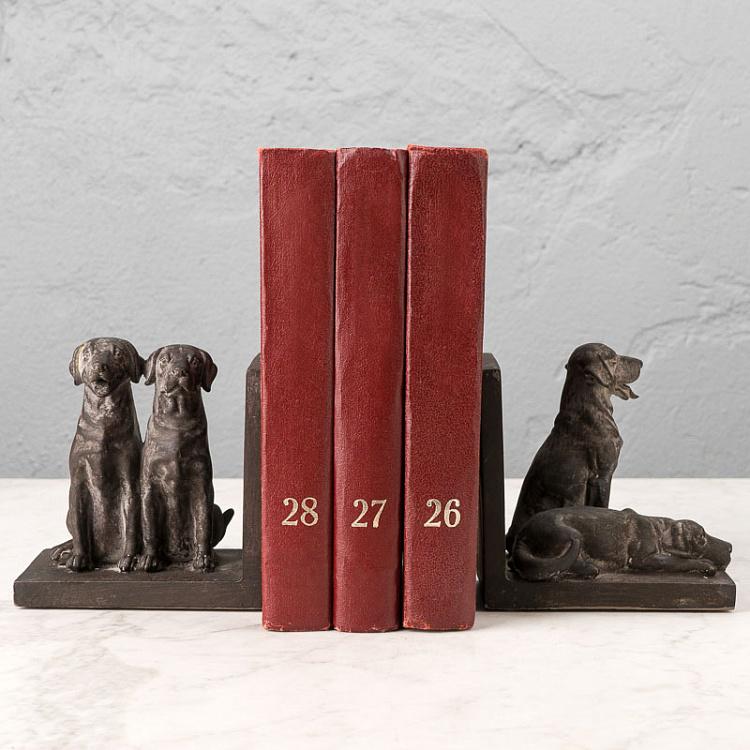 Набор из двух держателей для книг Собаки Bookend Chiens