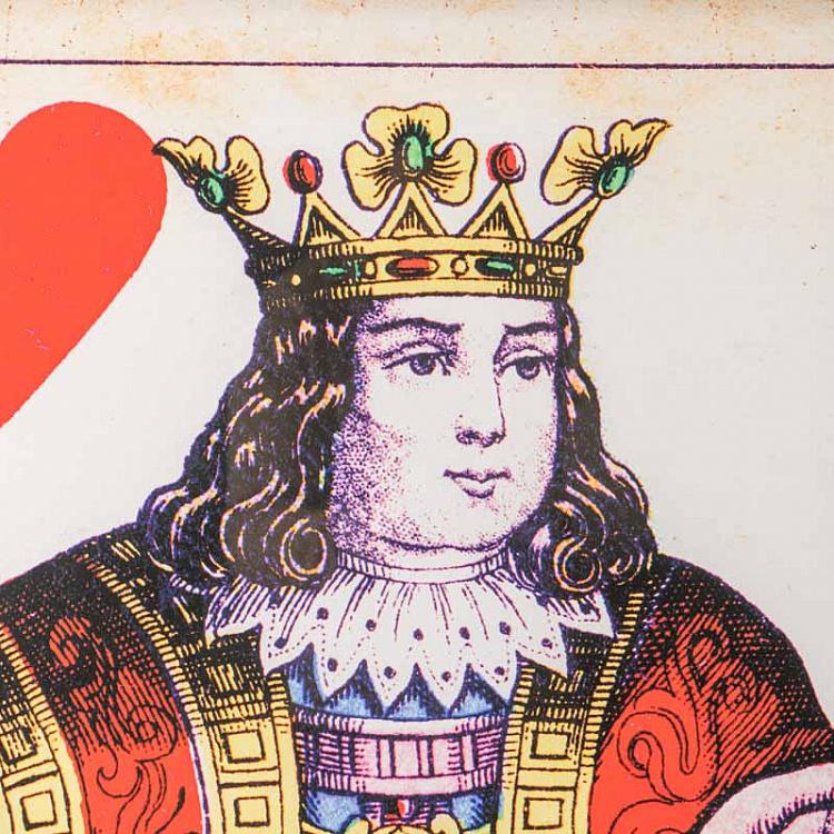 Картина-принт Червовый Король Cards Konig Hearts