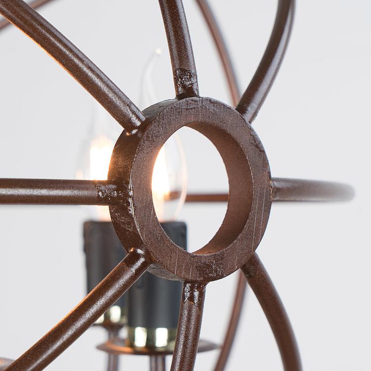 Торшер со столиком из мрамора и гироскопом Gyro Floor Lamp With Tray