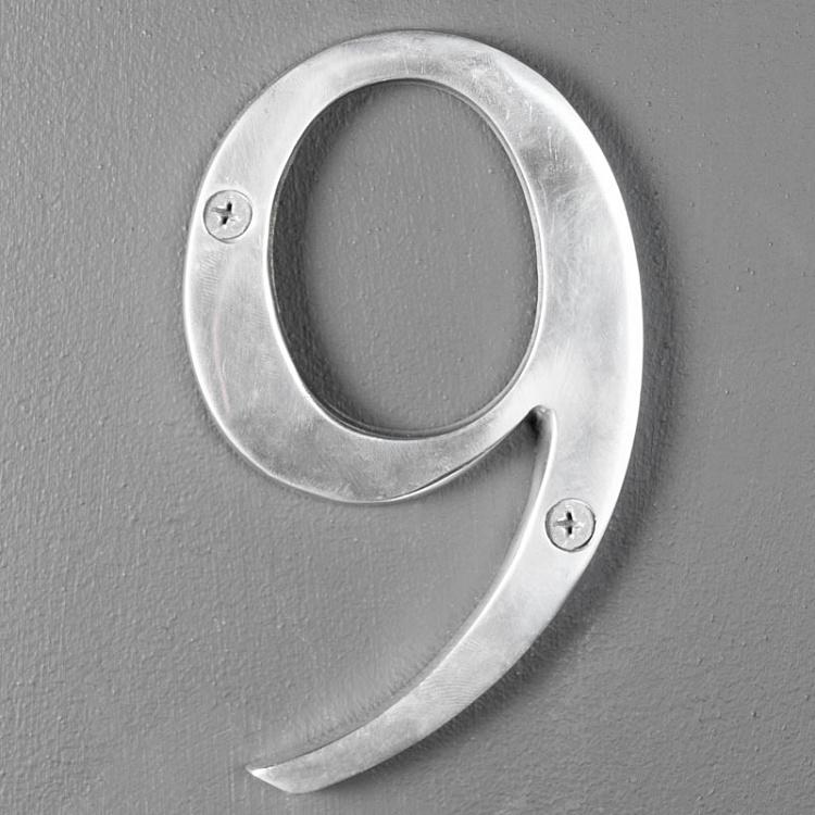 Металлическая цифра 9 Number 9