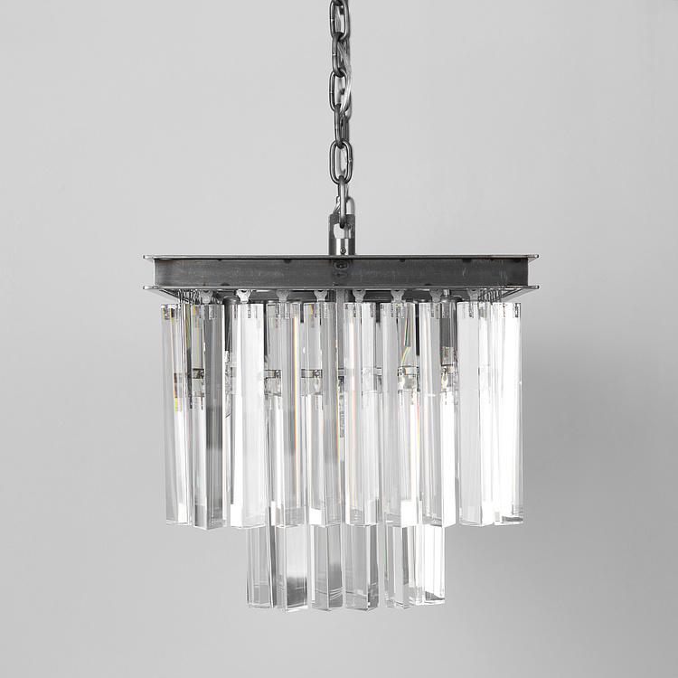 Прямоугольная люстра Одеон, M Odeon Rectangular Chandelier Medium