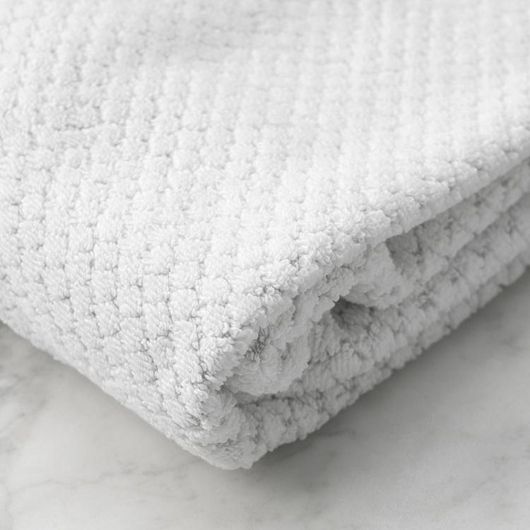 Белое махровое банное полотенце Пунто 70x140 см Punto Bath Towel White 70x140 cm