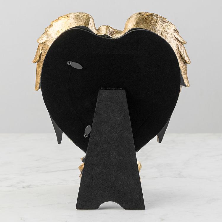 Рамка для фото с Ангел с золотыми крыльями Golden Angel Wings Photo Frame