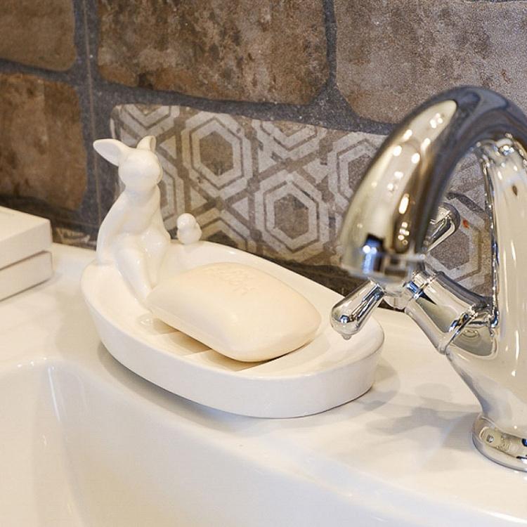 Мыльница с кроликом и уточкой Rabbit And Duck Soap Dish