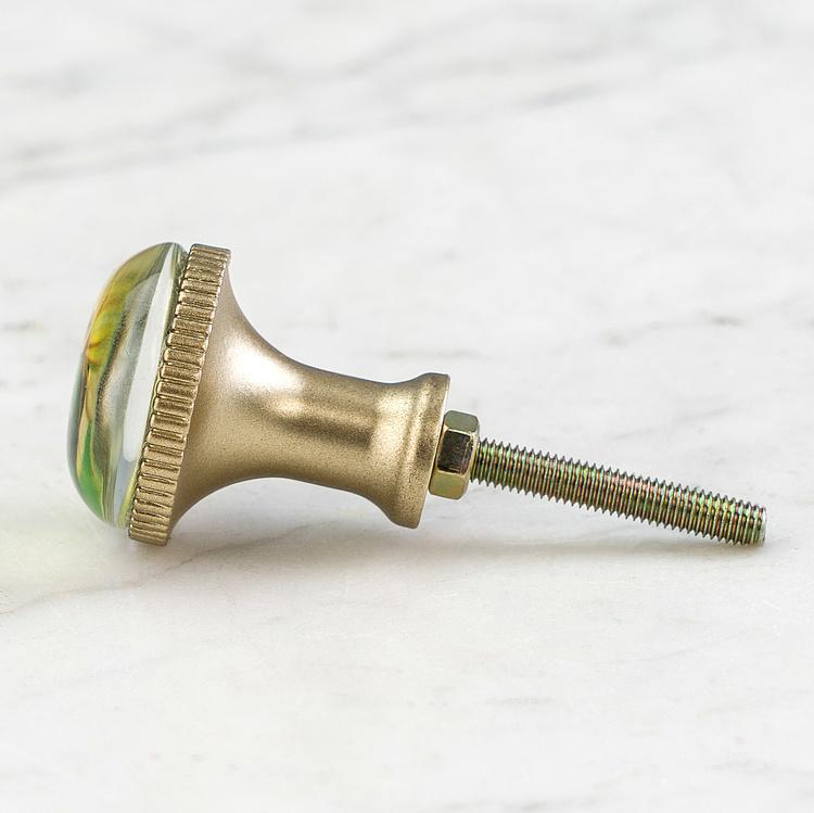 Набор из двух мебельных ручек с цветочным рисунком Set Of 2 Knobs Floral