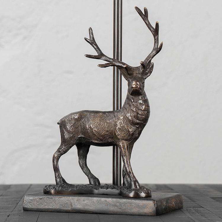 Настольная лампа с абажуром Олень Table Lamp Deer With Shade