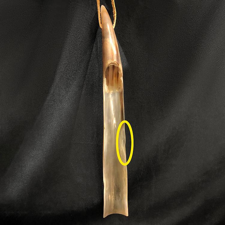 Ложка для обуви из pога дисконт2 White Horn Shoe Horn discount2