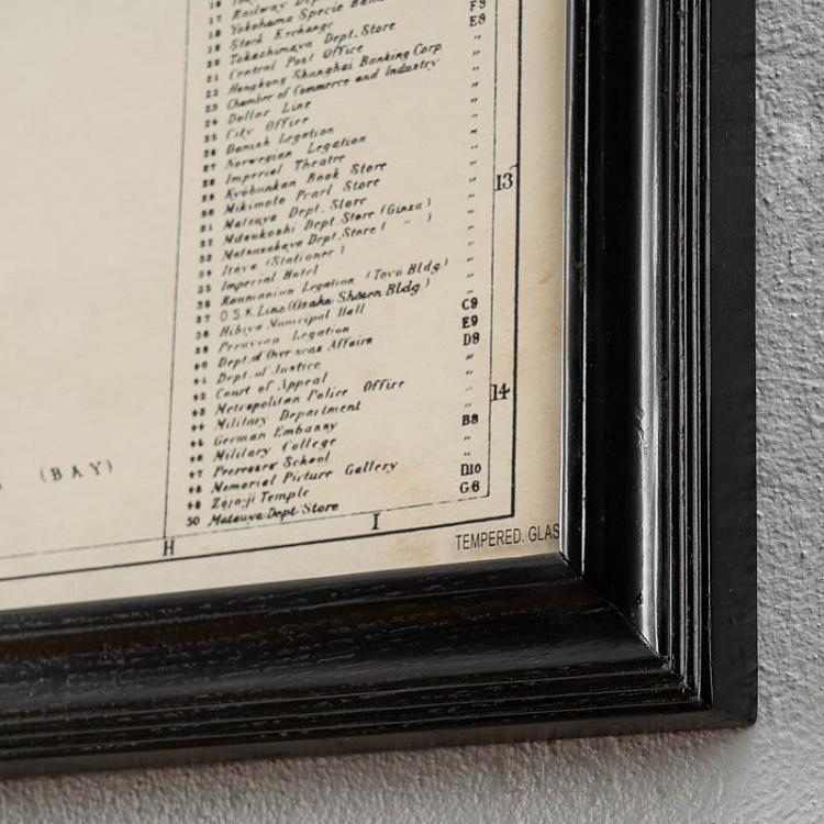 Картина-принт Карта Токио, S Map Tokyo Small