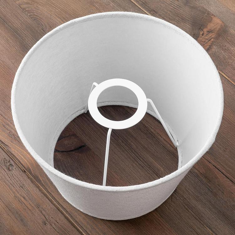 Абажур из льна серо-белого цвета, 25 см Lamp Shade In Linen Ecru 25 cm