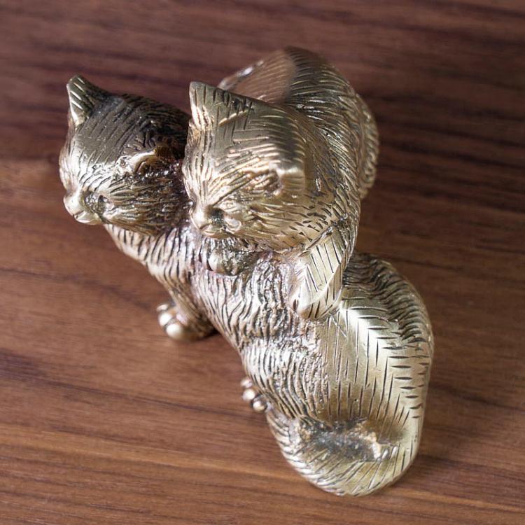 Статуэтка Два кота Two Cats Decoration In Brass
