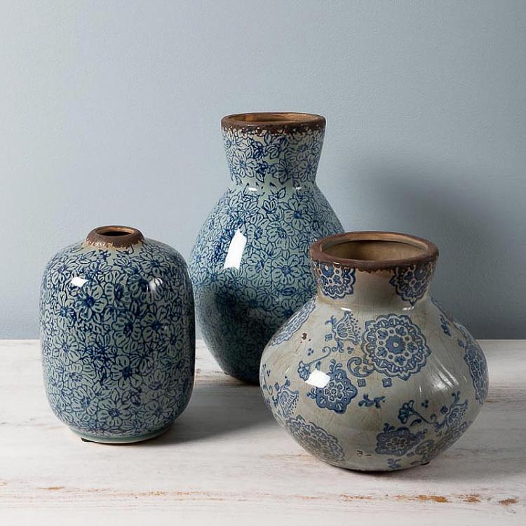 Высокая расширяющаяся ваза с цветочным узором Flowery Vase High Flared