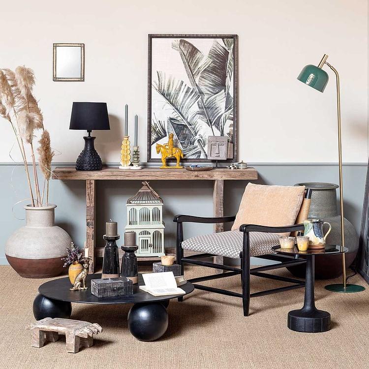 Шкатулка из рога Эмир, L Emir Horn Box Grey And Black Large