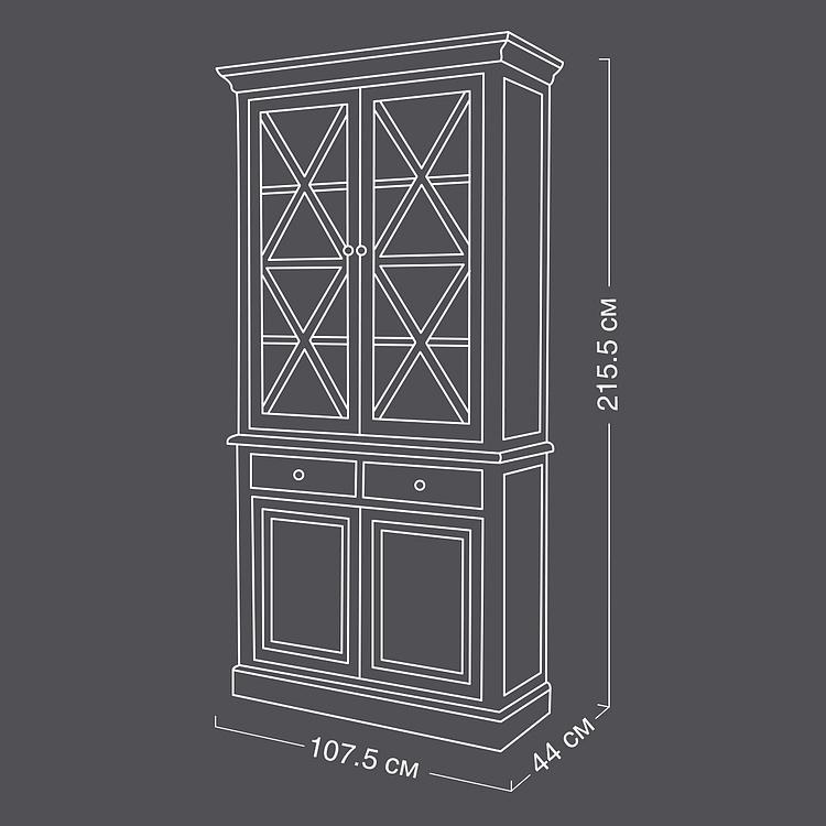 Кухонный сервант Вильфранш Villefranche Glass Cupboard DB