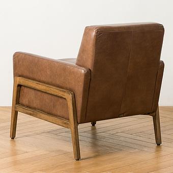 Кресло Cupertino Chair RM натуральная кожа Brown Franco