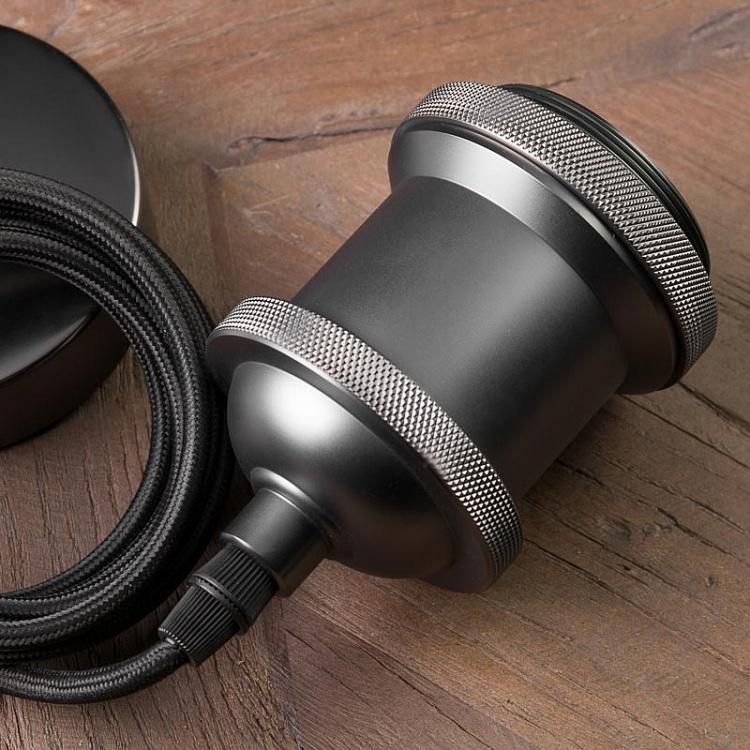 Подвесной светильник Чарли, матовый чёрный, E40 Hanging Lamp Base Charlie, Matt Black E40