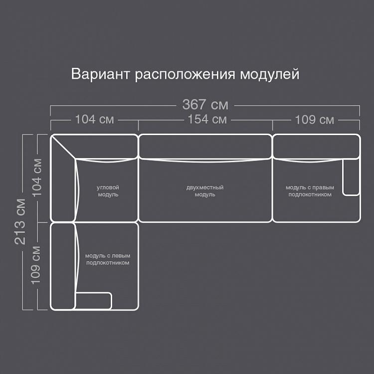 Угловой модульный диван Пента 2 Penta Group 2