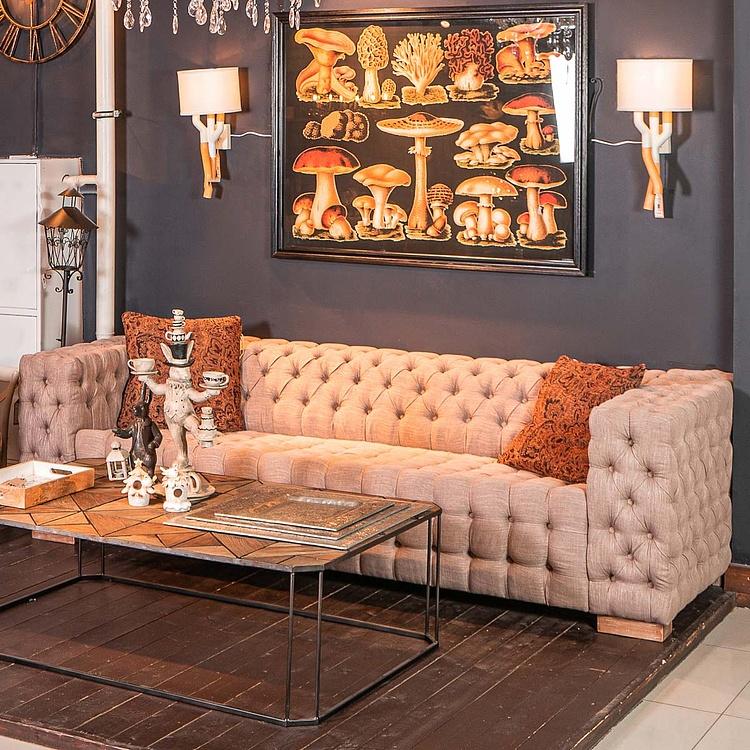 Декоративная подушка из коричневого жаккарда Cushion Burnt Ochre Jacquard