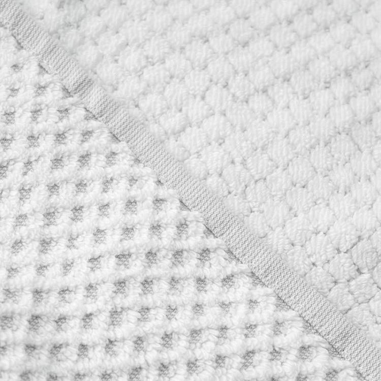 Белое махровое полотенце-салфетка Пунто 30x40 см Punto Washcloth Towel White 30x40 cm