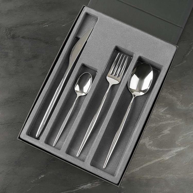 Набор Селина из 24 столовых приборов на 6 персон по 4 предмета в подарочной коробке Set Of 24 Cutlery Pieces Celina