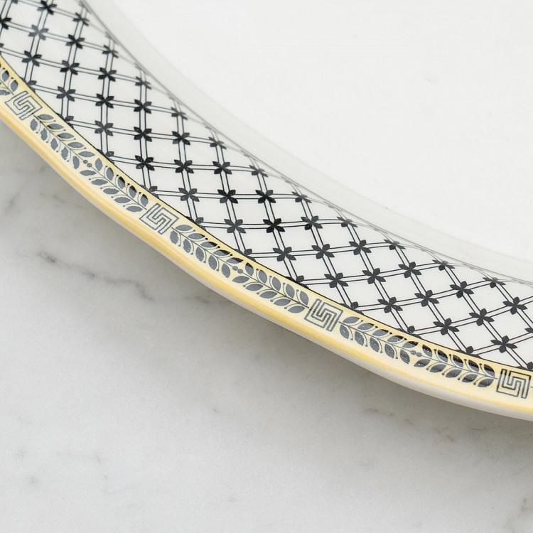 Овальное сервировочное блюдо Безмятежный, L Halcyon Oval Serving Plate Large