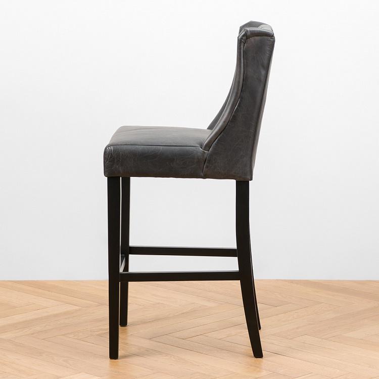 Барный стул Кровавая Мэри, чёрные ножки Bloody Mary Barstool, Oak Black