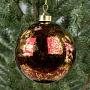 Ёлочная игрушка Vintage Ball Aged Gold 10 cm