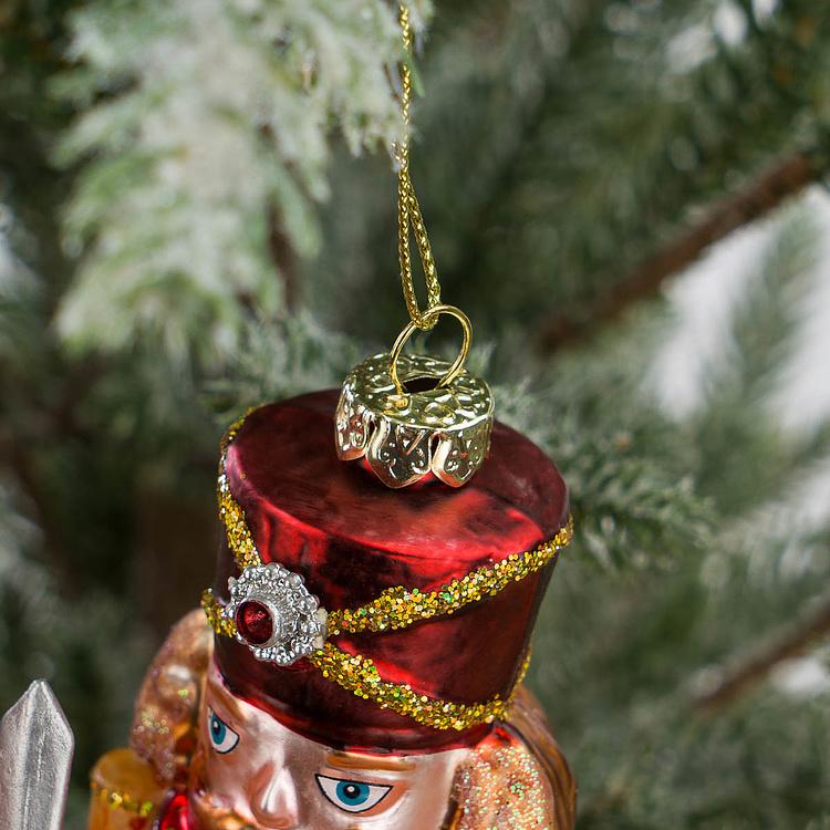 Набор из двух ёлочных игрушек Мышиный король и Щелкунчик Set Of 2 Glass Mouse King And Nutcracker 16,5 cm