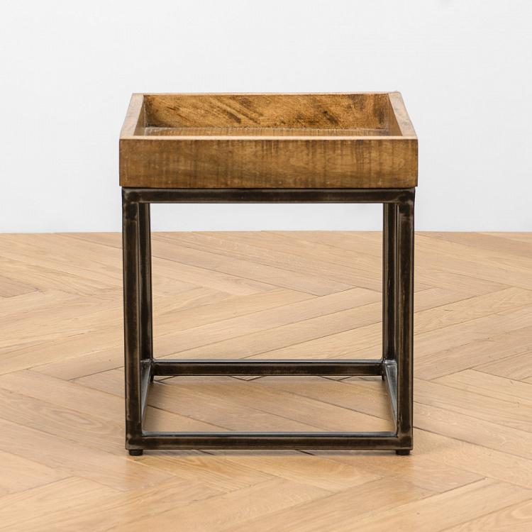 Комплект из двух столиков Револь Set Of 2 Revol Side Tables Mango Wood