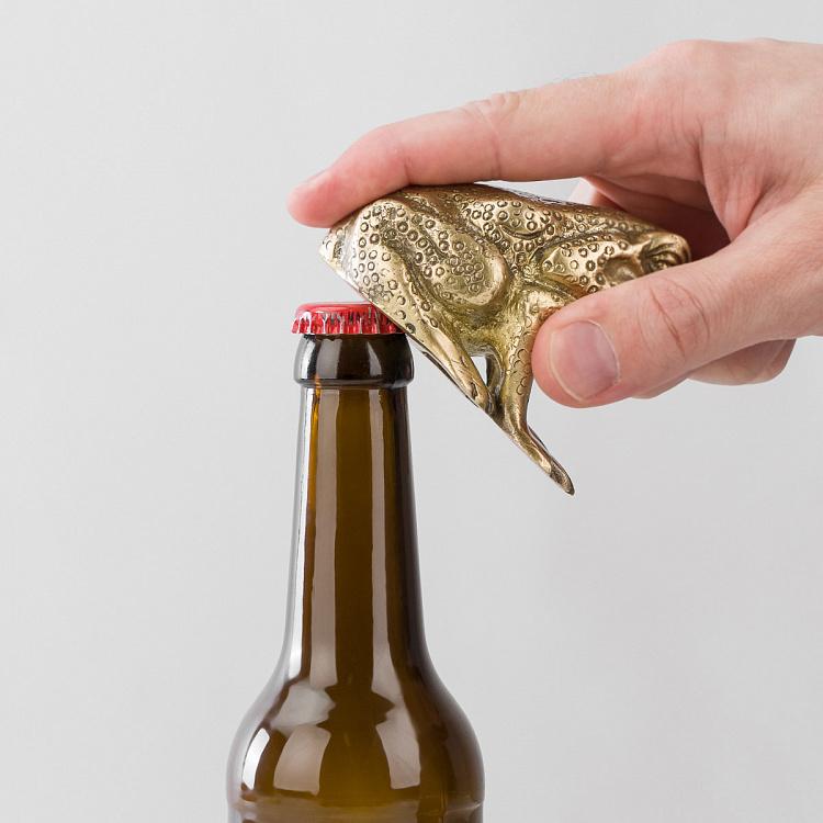 Открывашка Латунная лягушка Frog Brass Patina Bottle Opener