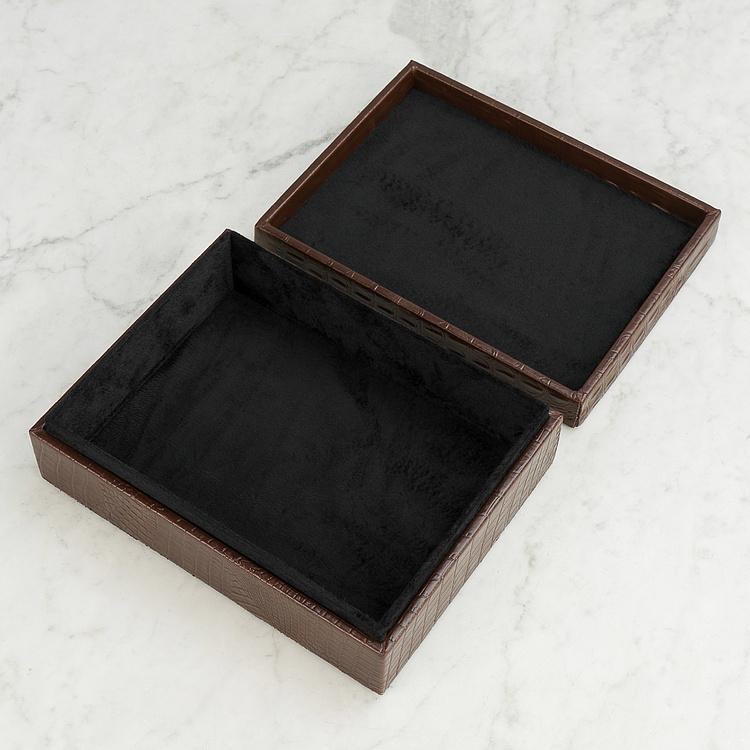 Кожаная шкатулка Бонд, L Bond Leather Box Large
