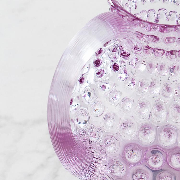 Лиловый кувшин Диамант Pitcher Hobnail Lila Large