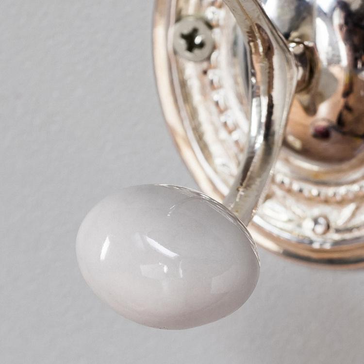 Двухрожковый серебряный крючок Antique Silver Hook