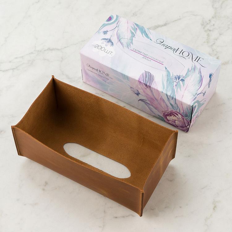 Чехол на картонный блок салфеток Карамель Case For Paper Napkins Caramel