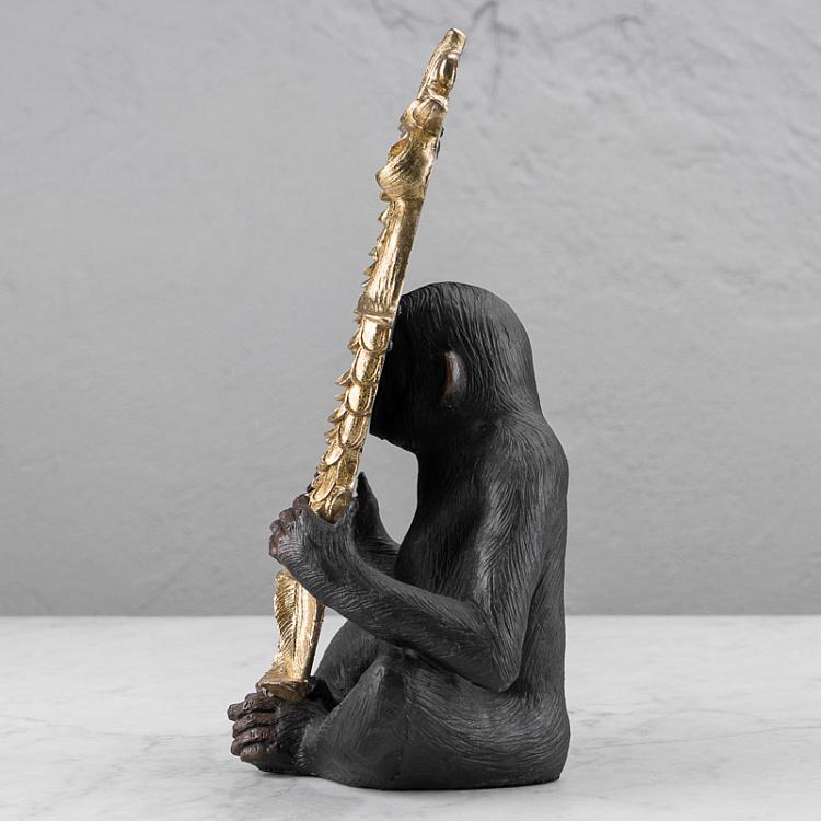 Настольное зеркало с чёрной мартышкой Mirror With Black Monkey