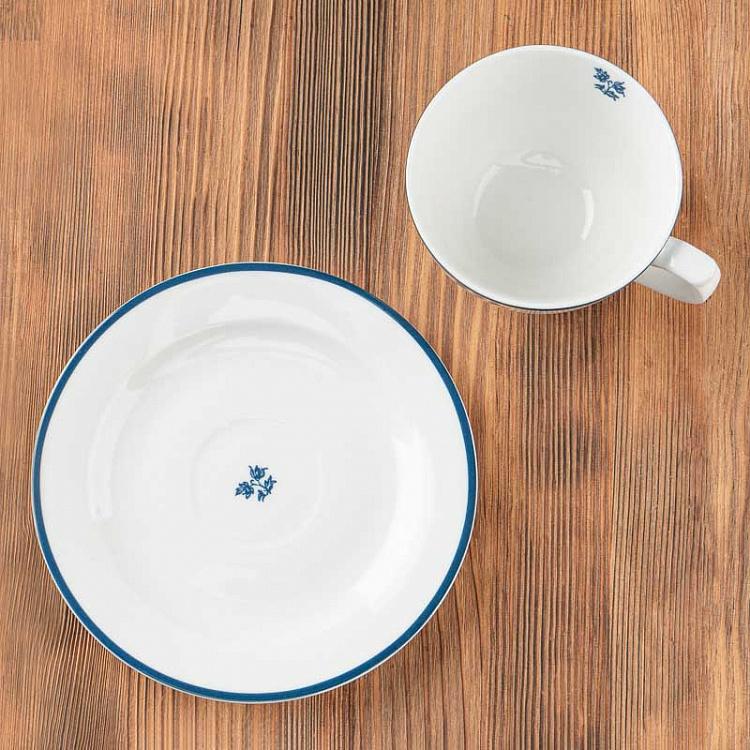 Кофейная пара Китайская роза China Rose Cappuccino Cup And Saucer