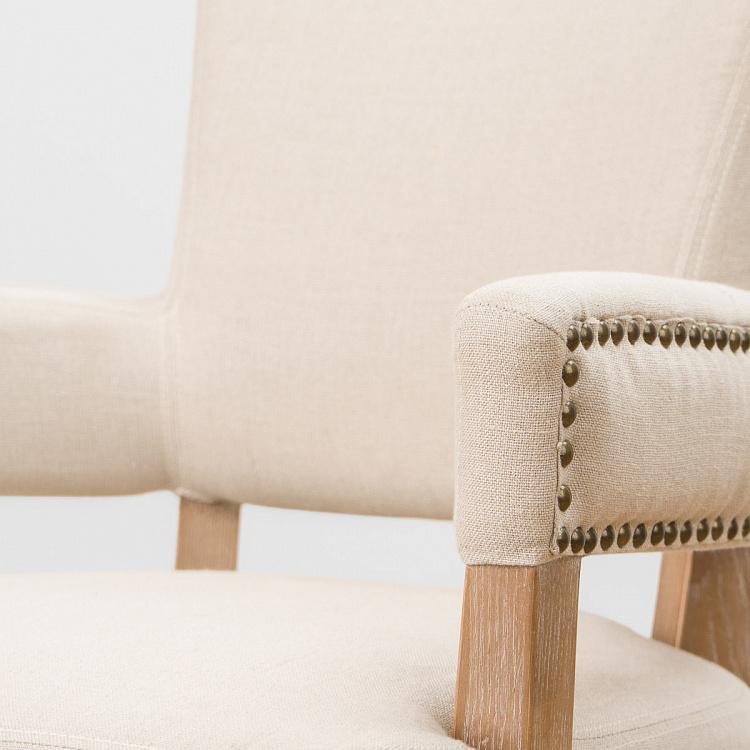 Стул Ньюпорт с подлокотниками, песочные ножки Newport Dining Chair, Oak Sandwashed