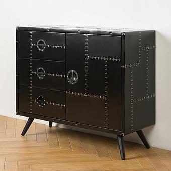 Комод Knight Cabinet RM алюминий Jet Black