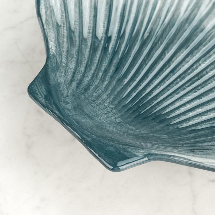 Сервировочное блюдо Голубая ракушка Shell Plate Blue