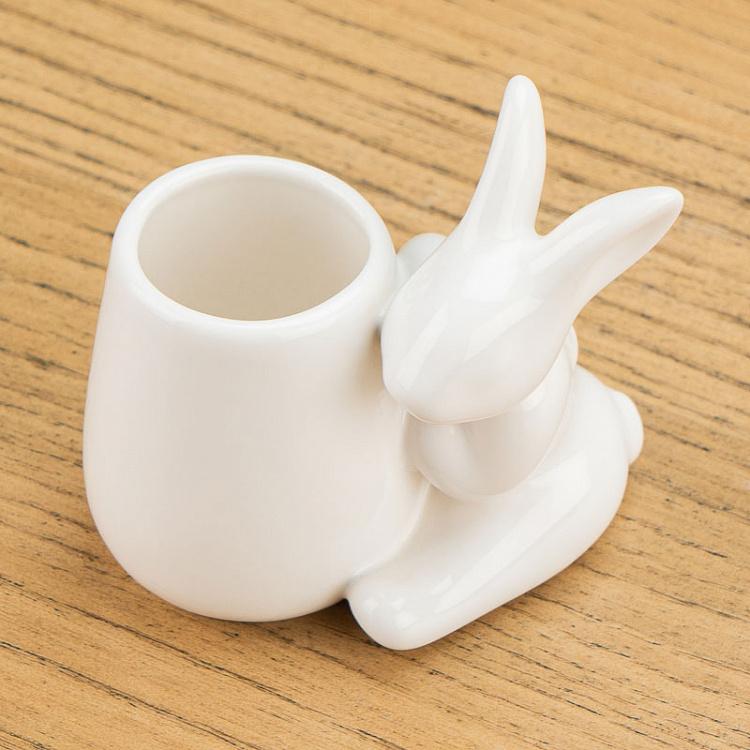 Стакан для ватных палочек с кроликом Rabbit Earstick Glass